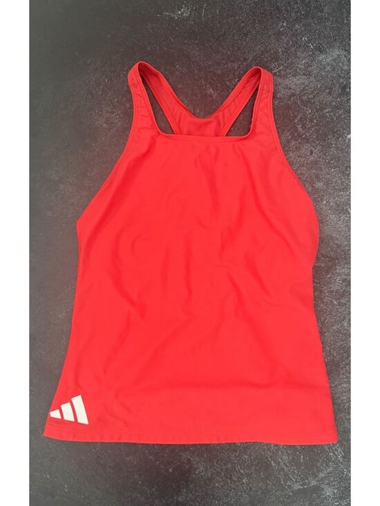 adidas Tops - Adidas Tank Top Women's Red Coral Sleeveless Classic Sz MP